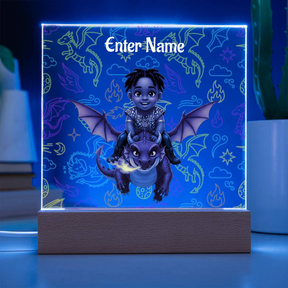 Riding Dragon - Personalized Acrylic Night Light