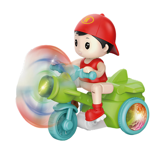 TotRider - Tipping Stunt Biker Toy with Light & Sound