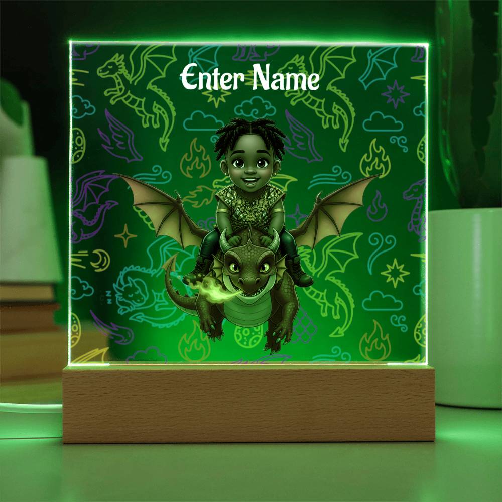 Riding Dragon - Personalized Acrylic Night Light
